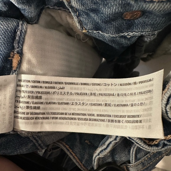 Abercrombie Kids Girls Jean Shorts midi short size 11/12 - Picture 4 of 4